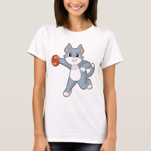 Cat Handball player Handball T-Shirt