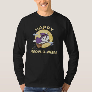 Cat Happy Halloween Happy Meow-o-ween T-Shirt