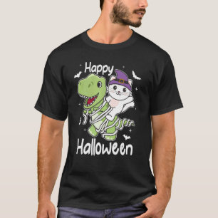 Cat Happy Halloween Mummy rex Cats Halloween 1 T-Shirt