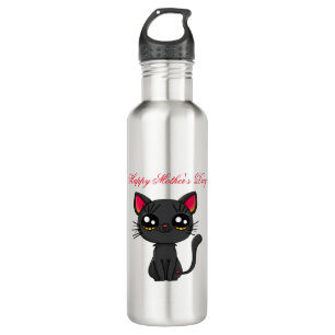 Cat Happy Mother's Day  710 Ml Water Bottle