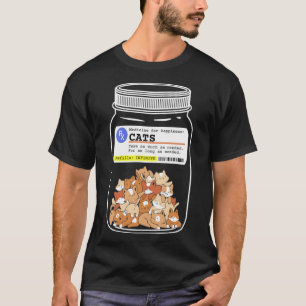 Cat Happy Pills, Medicine For Happiness Cats Pullo T-Shirt
