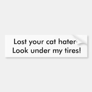 Cat hater Bumper Sticker