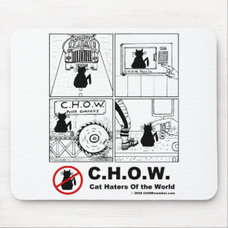 Cat Haters Cartoon Mousepad