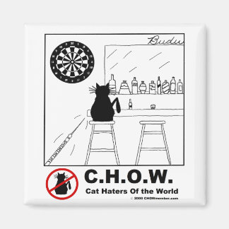 Cat Haters Dartboard Magnet