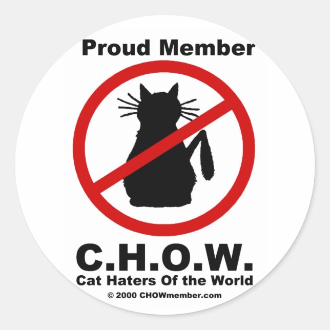 Cat Haters Of the World Stickers (Front)