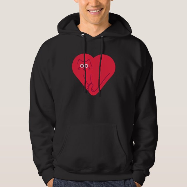 Cat Heart Hoodie (Front)