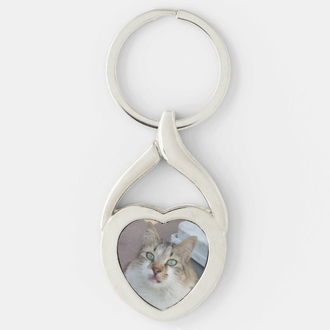 Cat Heart Keychain (Front)