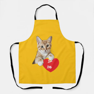  Cat Heart with Love Apron