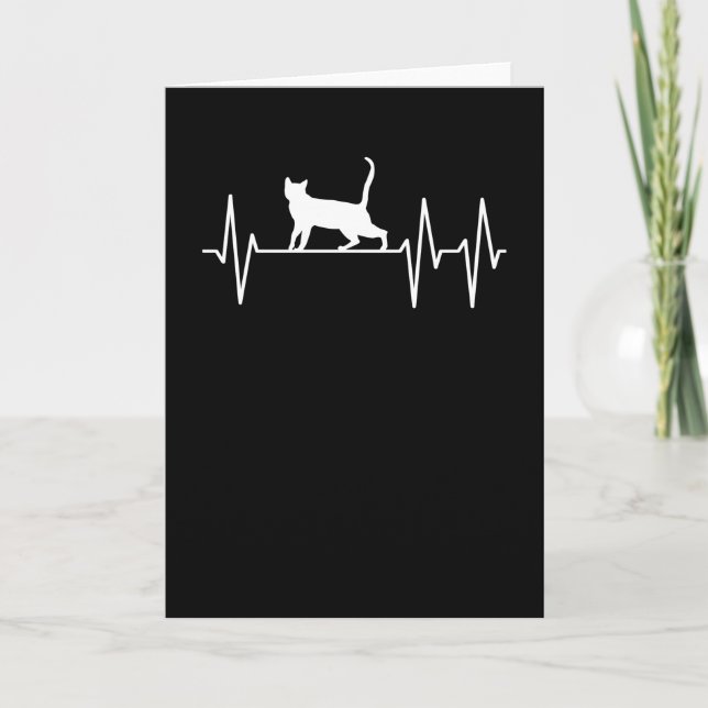 Cat Heartbeat Card (Front)