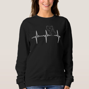 Cat Heartbeat Cat Owner Cute Cat 1 Sweatshirt