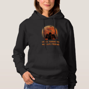 Cat Hello Darkness My Old Friends Black Cat Hoodie