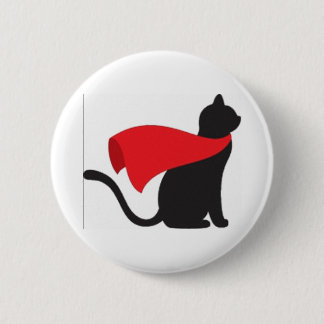 Cat Hero 6 Cm Round Badge