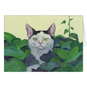 Cat Hide-And-Seek Card