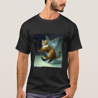 Cat Hockey Butterfly T-Shirt