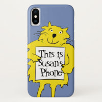 Cat Holding Card Showing Ownership