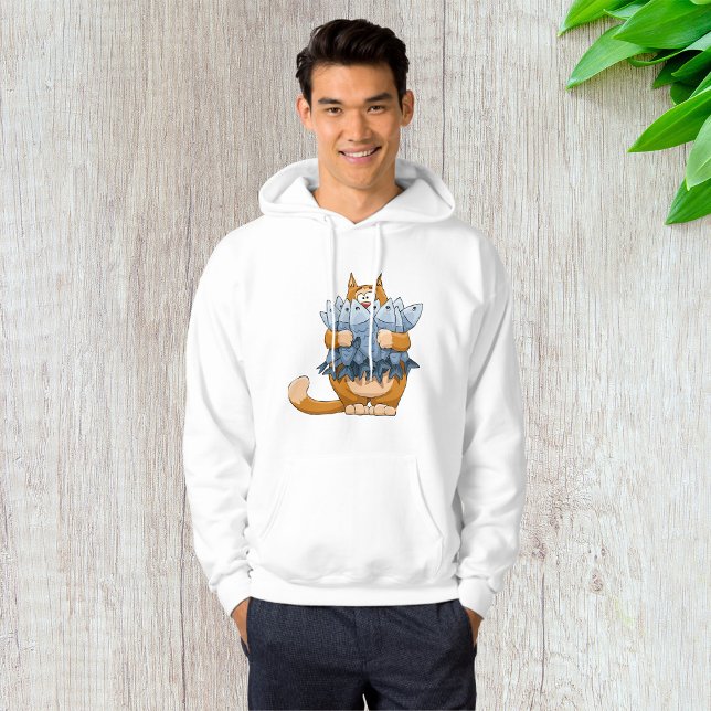 Cat Holding Fish Hoodie (Creator Uploaded)