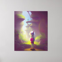 Cat Holding Pink Flower