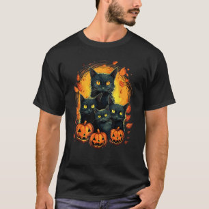 Cat Horror Cute Halloween for Cat Kitty T-Shirt