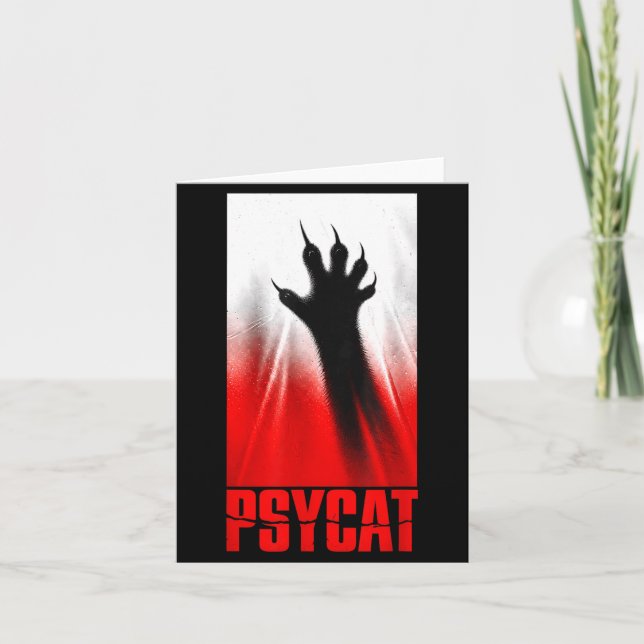 Cat Horror Movie Card (Front)