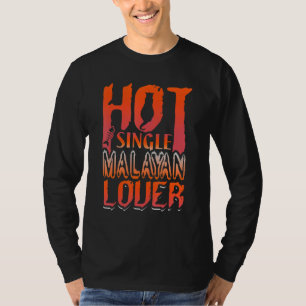 Cat Hot Single Malayan Funny Cat Design T-Shirt
