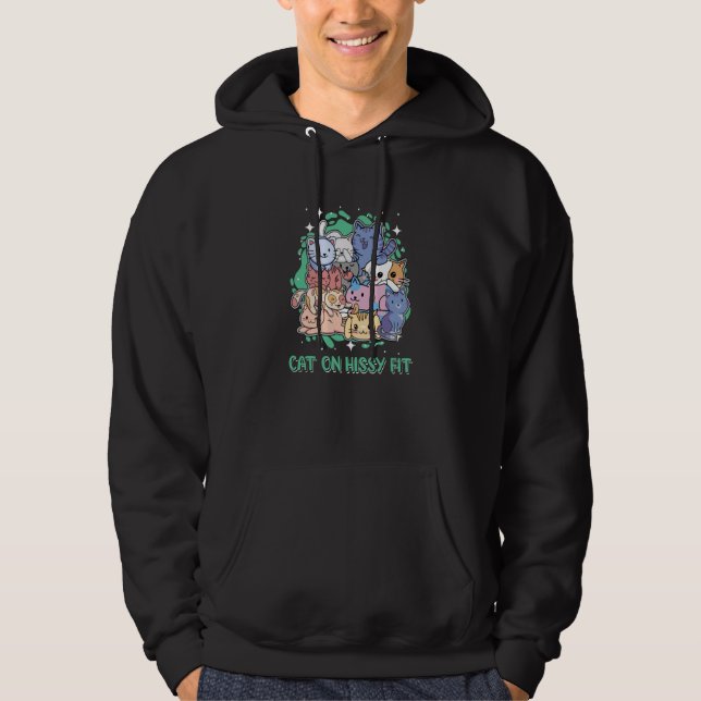 Cat Humor Kitten Animal Pun Hoodie (Front)