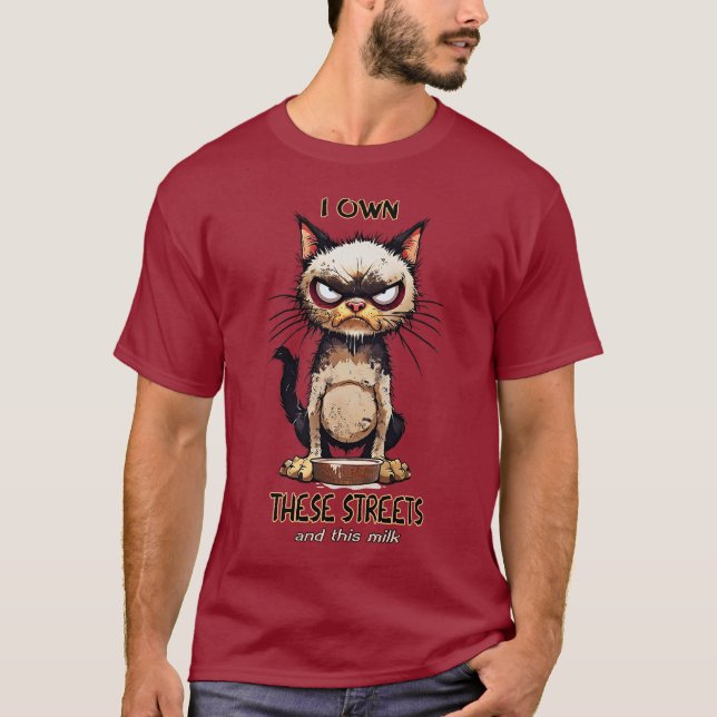 Cat humor T-Shirt (Front)