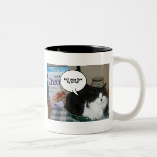 Cat Humour Two-Tone Coffee Mug