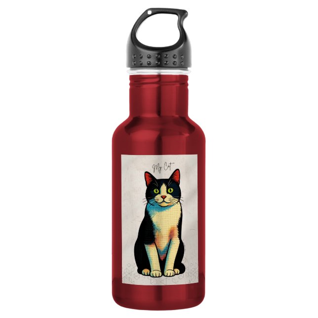 Cat Hush 532 Ml Water Bottle (Front)