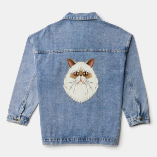 Cat  I Cat Face I Himalayan Cat  Denim Jacket
