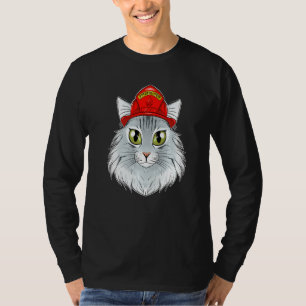 Cat I Fireman Cat I Firefighter Norwegian Forest C T-Shirt