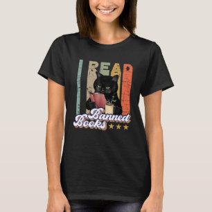 Cat I Read Banned Books  Bookworms Reading Book Vi T-Shirt