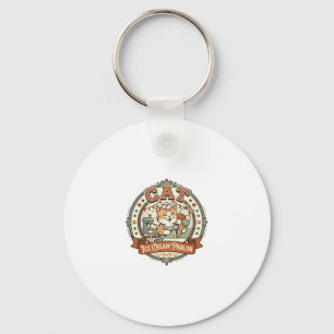 Cat Ice Cream Parlour Cat Ice Cream Parlour Cat Vi Key Ring