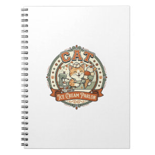 Cat Ice Cream Parlour Cat Ice Cream Parlour Cat Vi Notebook
