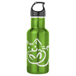 Cat Illustration custom 532 Ml Water Bottle