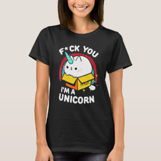 Cat I'm A Unicorn  Freak You Fluff Fluff T-Shirt