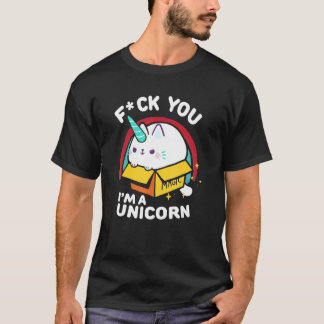 Cat I'm A Unicorn Freak You Fluff Fluff T-Shirt