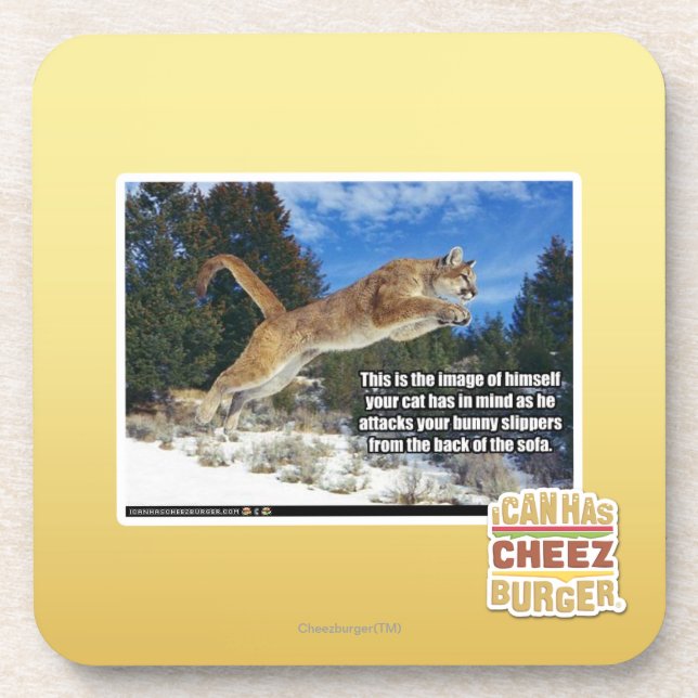 Cat image coaster (Front)