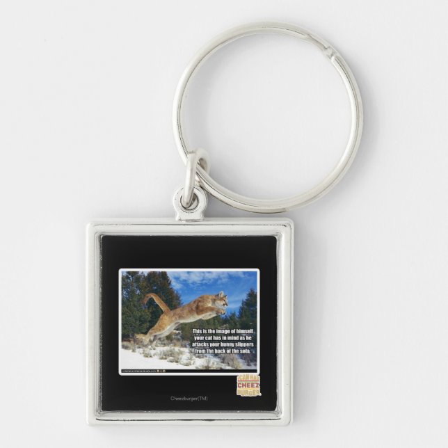 Cat image key ring (Front)