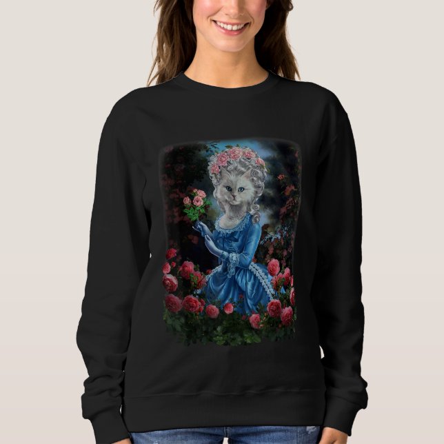 , Cat Impersonate Marie Antoinette Queen of France Sweatshirt (Front)
