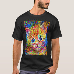 CAT IMPRESSIONIST Kitten Kitty I Am A Cat  Mum Dad T-Shirt