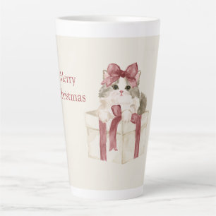 Cat In A Box Christmas Latte Mug