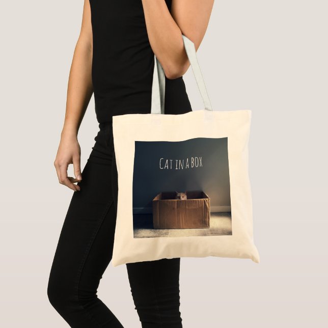 Cat in a box. The Zen cat master. Tote Bag (Front (Product))