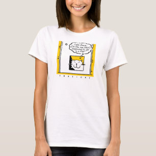 Cat in a Cat Flap. Cat Owner or Cat Lover T-Shirt