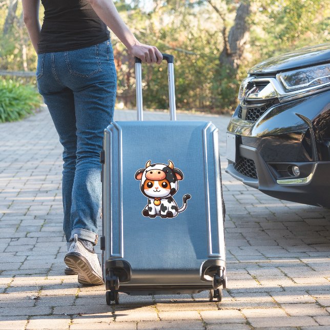 Cat in a Cow Costume  (Suitcase Insitu)