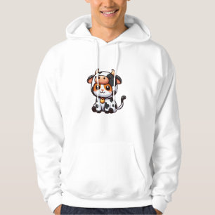 Cat in a Cow Costume Hoodie