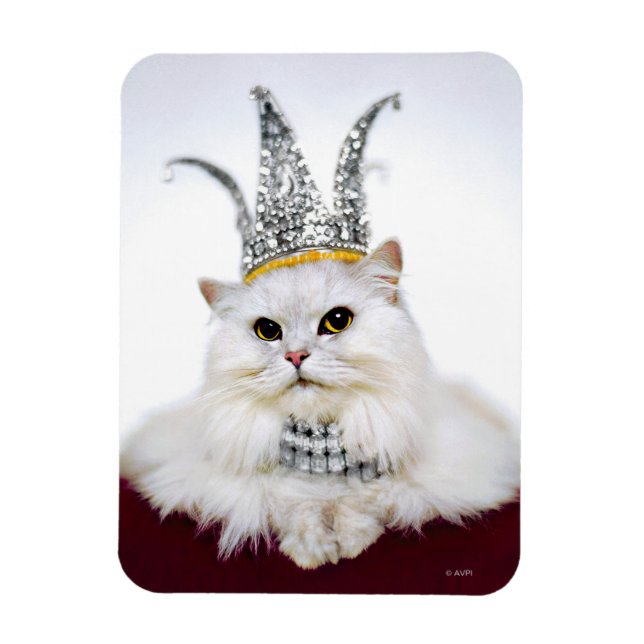 Cat in a Crown Magnet (Vertical)