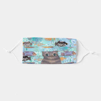 Cat in a Fish Tank Cloth Face Mask
