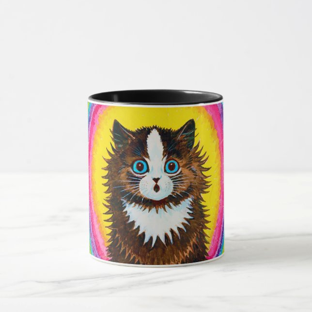 Cat in a Rainbow, Louis Wain Mug (Center)