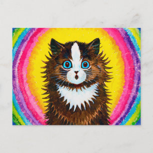 Cat in a Rainbow, Louis Wain Postcard
