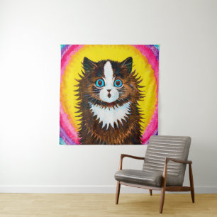 Cat in a Rainbow, Louis Wain Tapestry